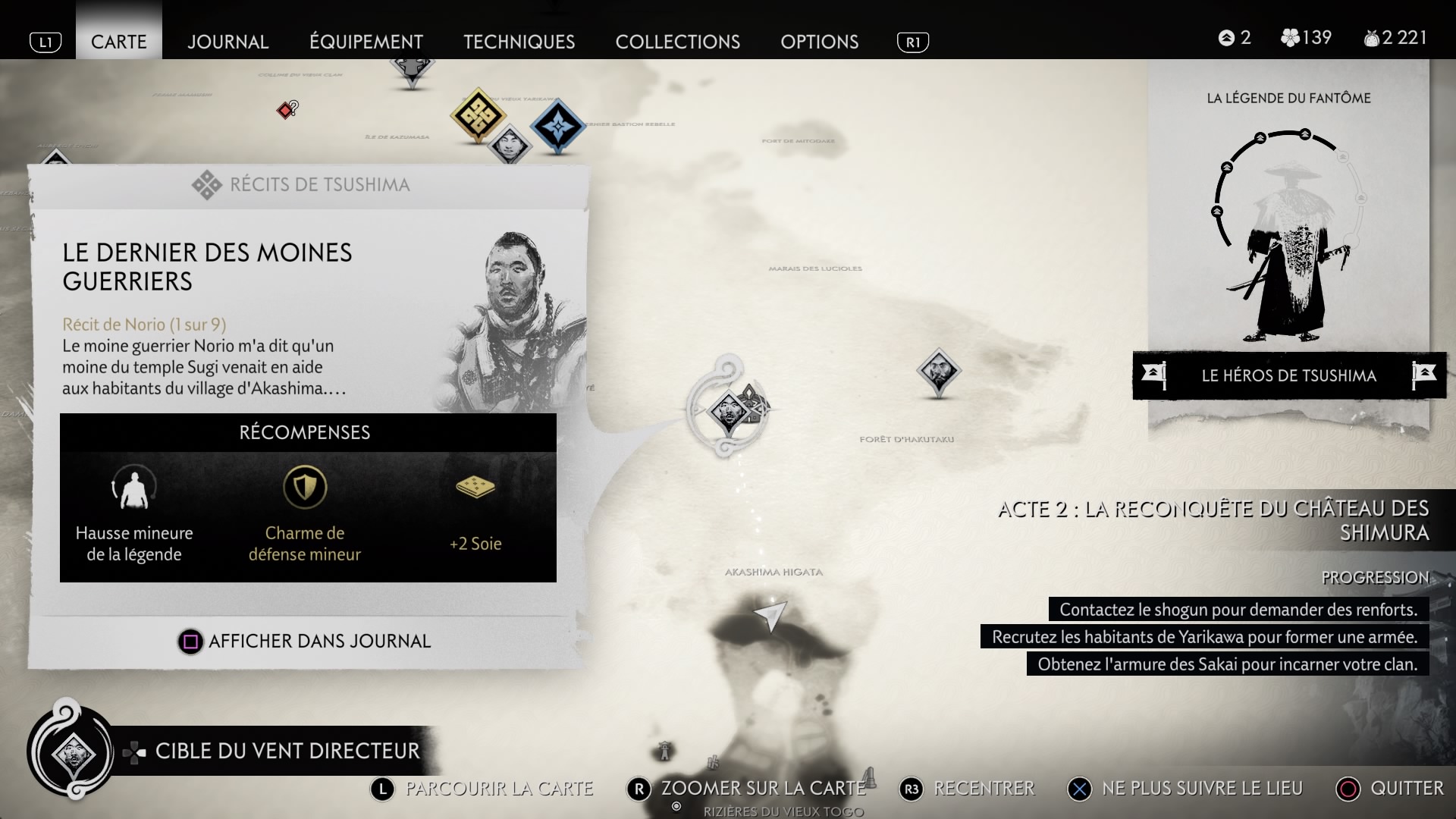 Ghost of Tsushima Tous les récits de Norio